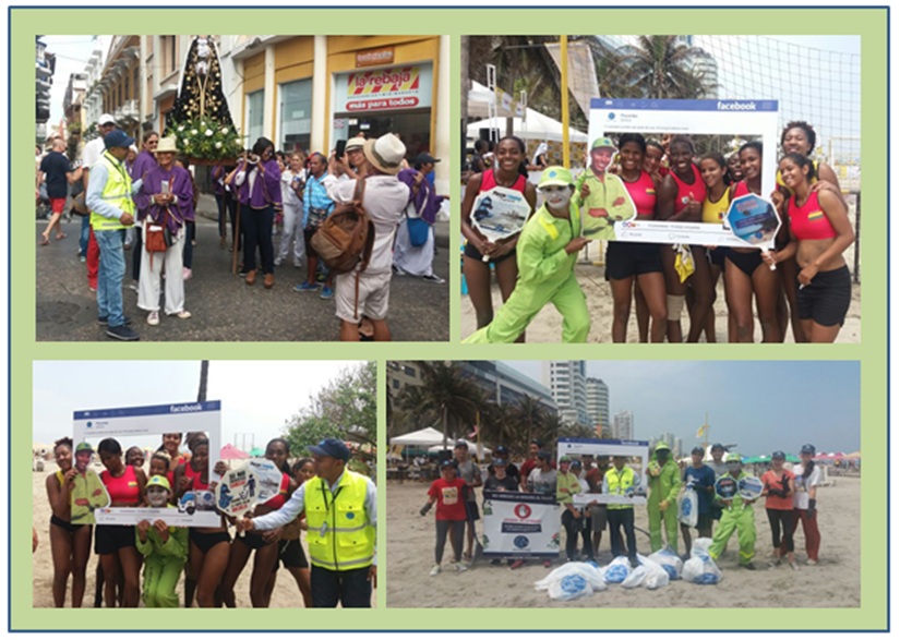 EXITOSA CAMPAÑA DE PACARIBE CON VOLUNTARIADO  EN LIMPIEZA DE  ZONA TURISTICA 