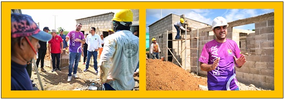 GOBERNADOR INSPECCIONÓ CONSTRUCCIÓN DE VIVIENDAS EN SAN CRISTÓBAL 