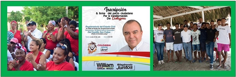 WILLIAM GARCIA INSCRIBE HOY SU CANDIDATURA  